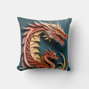Almofada T-shirt Design de arte em papel 3D