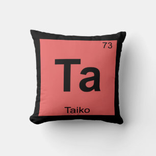 Almofada Ta - Símbolo da Tabela Periódica da Química da Mús