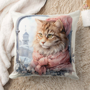 Almofada Tabby Kitten - Vestuário Rosa Amigável