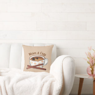 Almofada Taça Latte de Chai Tea, Índia quente e convencida