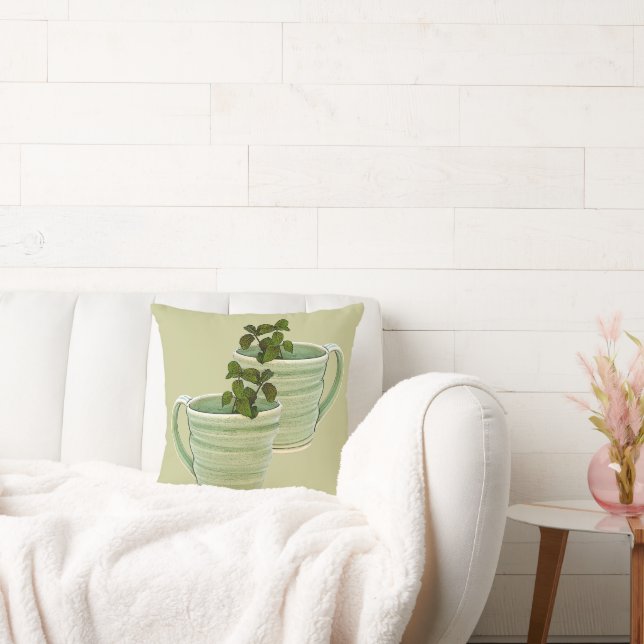 Almofada Taça Verde Espiral com Fotografia da Casa da Moeda (Sofá)