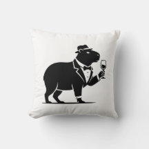 Tacaça de Vinho Capivara Engraçada Minimalista Mod