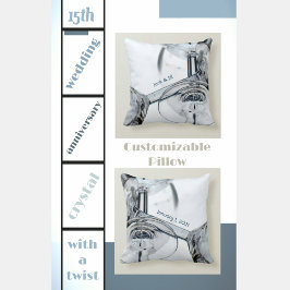 Almofada Taças de Vinho de Cristal Derrubadas