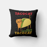 Tacocat Escrito ao Contrário Tacos Gatos Cinco De