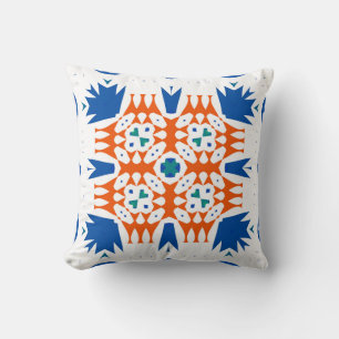 Almofada Talavera mexicana ornamentado tradicional. Desenho