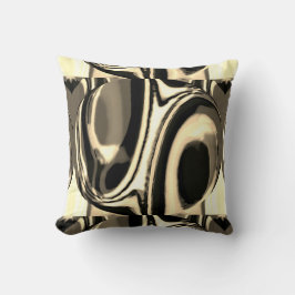 Almofada Tan Taupe Beige Brown Circular Design Geométrico