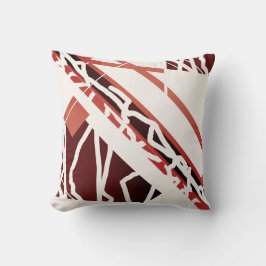 Almofada Tan-Terracotta Brown em Abstrato inclinado esbranq