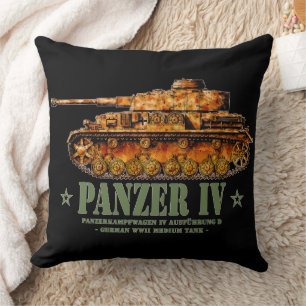 Almofada Tanque Médio Alemão Panzer IV D Segunda Guerra Mun