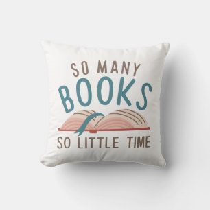 Almofada Tantos Livros Tão Pouco Tempo