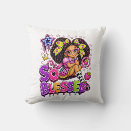 Almofada Tão Abençoado™ StarBerry | Garota Fofa Morango