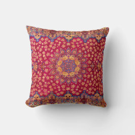 Almofada Tapete Floral Persa Decorativo Vintage