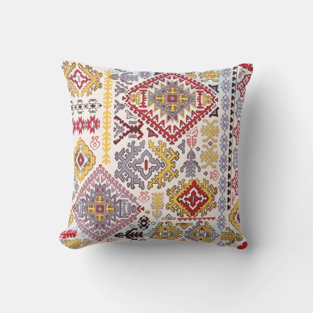 Almofada tapete índio, paisley mandala, ioga (Frente)