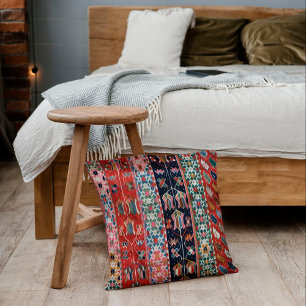 Almofada Tapete Kilim Turco Vermelho de Baga Oriental da An