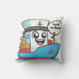 Almofada Tarifa De Carga Azul De Cartoon Em Conselho