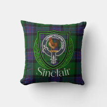 Tartan Crest do Clã Escocês Sinclair