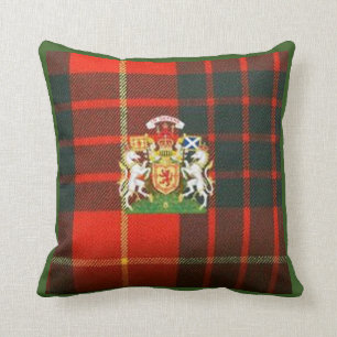 ALMOFADA TARTAN DE CAMERON & DISPOSITIVO REAL ESCOCÊS
