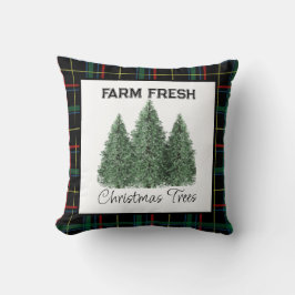 Almofada Tartan de Natal em Xadrez Decoração de Natal para 