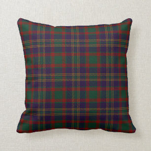 Almofada Tartan do irlandês do condado da cortiça