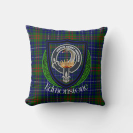 Almofada Tartan e Brasão do Clã Escocês Edmonstone