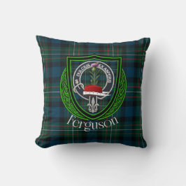 Almofada Tartan e Brasão do Clã Escocês Ferguson