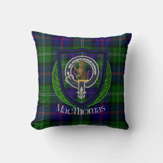 Almofada Tartan e Brasão do Clã Escocês MacThomas
