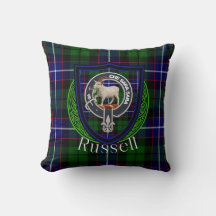 Tartan e Brasão do Clã Escocês Russell