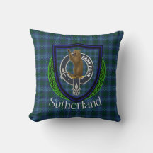 Tartan e Brasão do Clã Escocês Sutherland