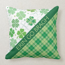 Tartan e Shamrocks Xadrezes verdes