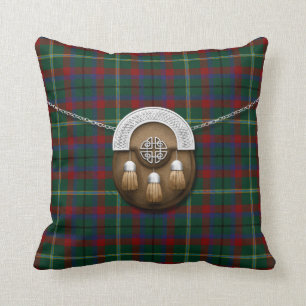 Almofada Tartan e Sporran irlandeses de Mayo do condado