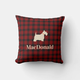Almofada Tartan escocês Scotty | personalizado