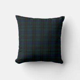 Almofada Tartan Preto Clássico Watch Verde Escuro Azul Mari