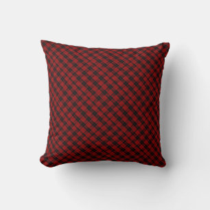 Almofada Tartan Vermelho e Negro