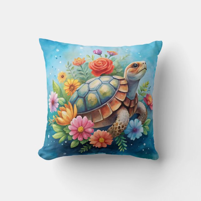 Almofada Tartaruga Floral (Frente)