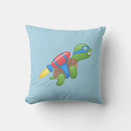 Almofada Tartaruga voadora com Travesseiro decorativo azul