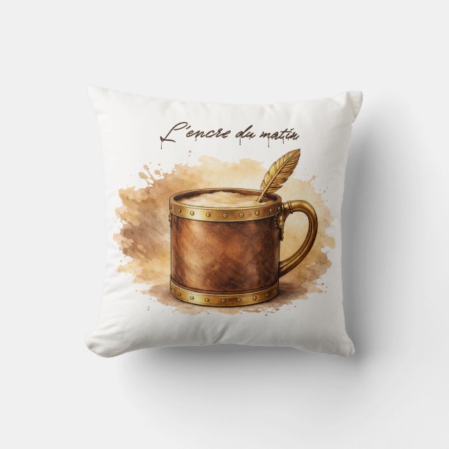 Almofada Tasse l'encre du matin (Frente)