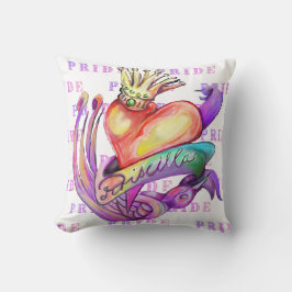 Almofada Tatuagem old school em cores do orgulho