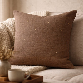 Almofada Taupe Rustic Hearth Throw Pillow