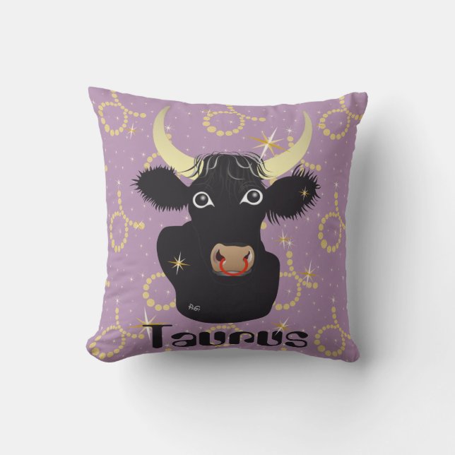 Almofada Taurus abril 21 to May 20 Pillows (Frente)