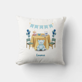 Almofada Tea Party Birthday Throw Pillow Gift