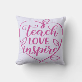 Almofada Teach Love Inspire Script Design