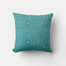 Teal Azulejo Pattern (por William Morris)