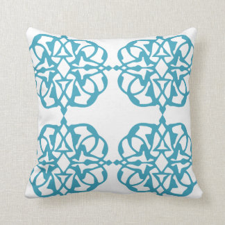 Almofada Teal Damask marroquino