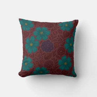 Almofada Teal Floral