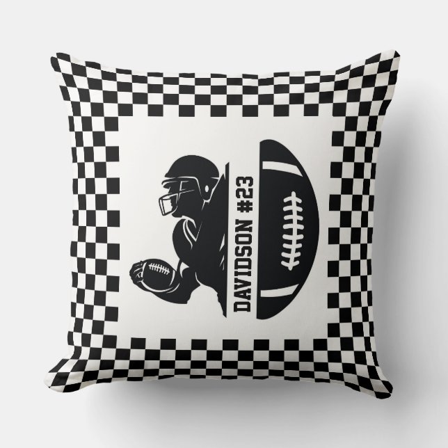 Almofada Team Football Player Throw Pillow (Frente)