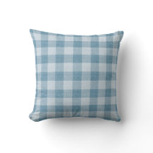 Tecido de Linho Xadrez Búfalo Gingham Azul Pó