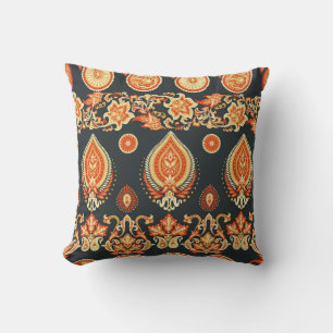 Almofada Tecido Étnico Paisley Oriental