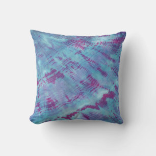 Almofada Tecido Shibori Travesseiro azul Roxo