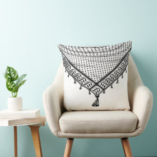 Almofada Tecido Tradicional do Keffiyeh Scarf Palestino