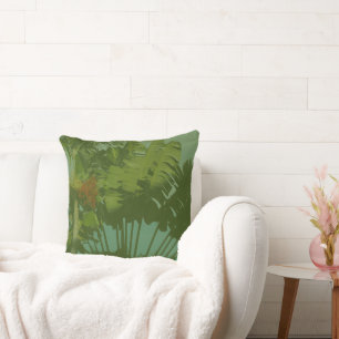Almofada Tecido Tropical Faux Vintage