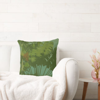 Almofada Tecido Tropical Faux Vintage